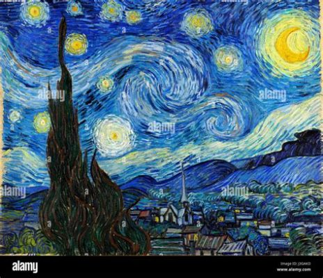 is this piece of art impressionism or post-impressionism?: The use of color and form in Vincent van Gogh's Starry Night indeed hints at the expressive nature often seen in post-impressionist works.